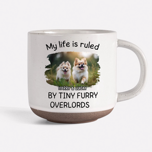 Custom Photo Ruled By Tiny Furry Overlord For Dog Lover Pottery Mug TH10 892085