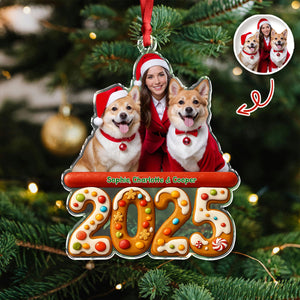 Custom Photo We And Our Dog Family Acrylic Ornament Gift For Dog Lovers HO82 900060