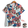 Custom Dog, Cat Photo American Eagle Flag Independence Hawaii Shirt LM32 897919