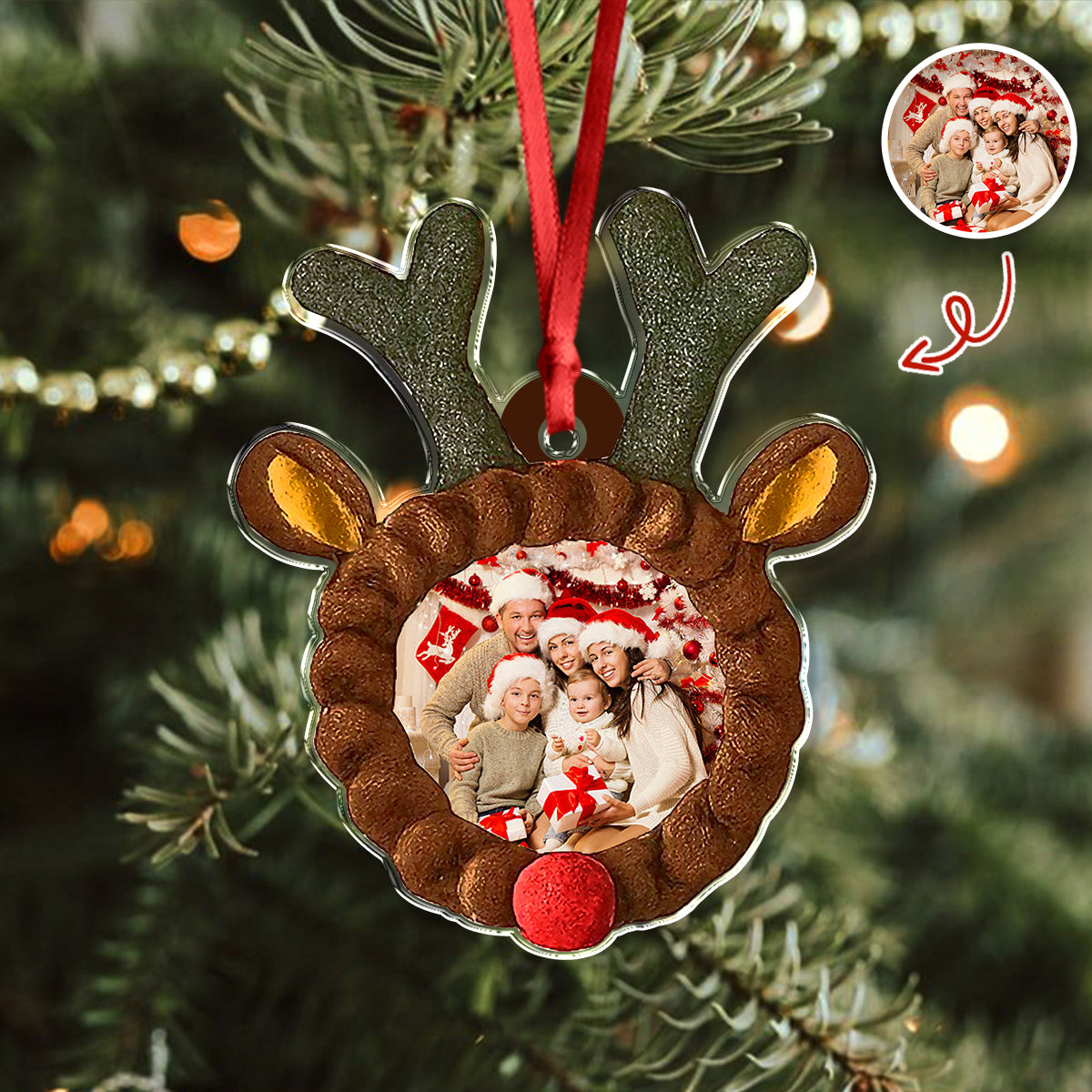 Custom Family Photo Acrylic Ornament For Christmas TH10 894833