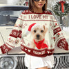 Custom Photo I Love My Dog Christmas Ugly Sweater TH10 896593