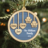 Custom Family Name Christmas 2 Layers Wooden Ornament Gift For Family LM32 897337