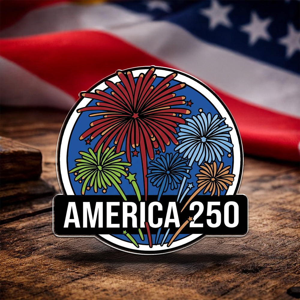 America 250 Fireworks Acrylic Pin TH10 169315