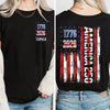 Custom Name America 250th 1776-2026 Back & Front Dark Shirt TH10 169063