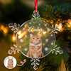 Custom Photo Cat Acrylic Ornament Christmas Gift For Cat Lovers CH07 899090