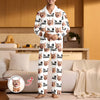 Custom Puppy Photo The Cat Father with Pawprints Design - Personalized Pajamas LM32 895755