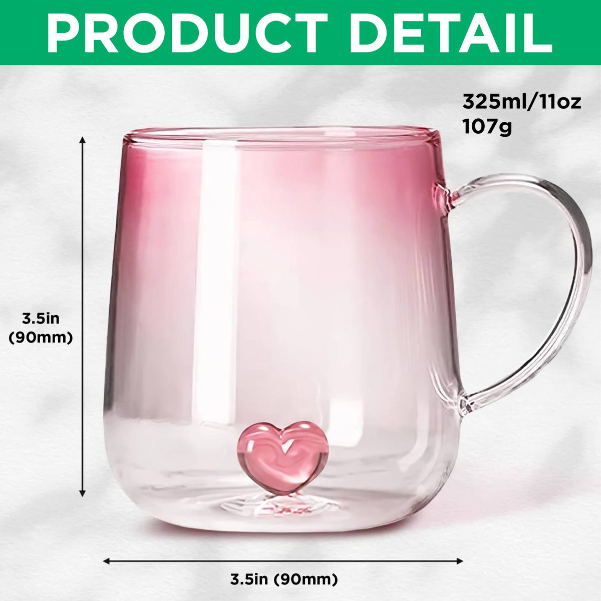 Personalized Dog Mom Pink Gradient Glass Mug - Gift For Dog Mom, Mother's Day HO82 901766