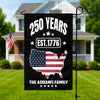 Custom Family Name 250 Years Est 1776 Garden Flag TH10 896671