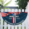 Custom Family Name Patriotic American Flag, 250 Years of Blessing God Fan Flag LM32 897741