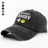 Baseball Dad - Personalized Washed Denim Baseball Cap TH10 896163