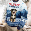 Custom Photo Life Is Better With Dog Personalized Ugly Sweater Christmas Gift For Dog Lovers CH07 899526