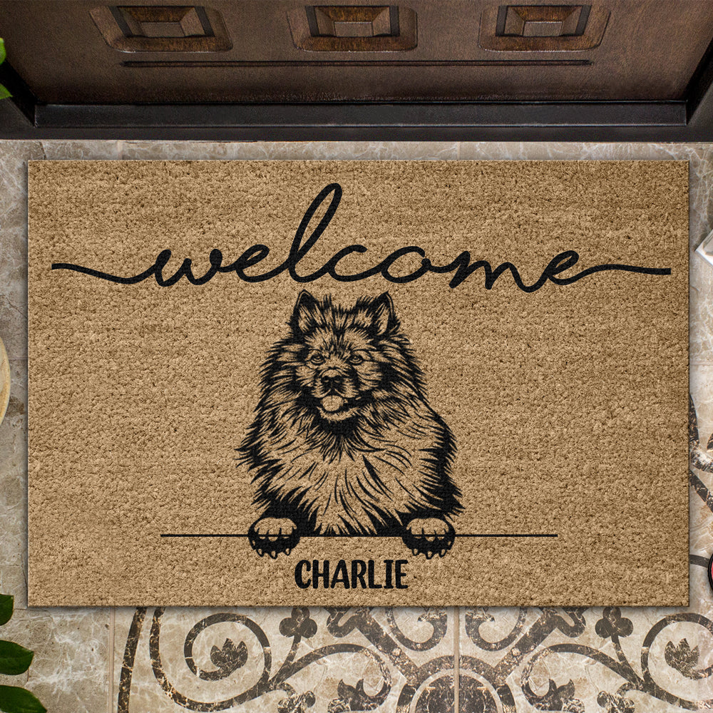 Personalized Dog Welcome Coir Doormat Gift For Dog Lovers TH10 896887