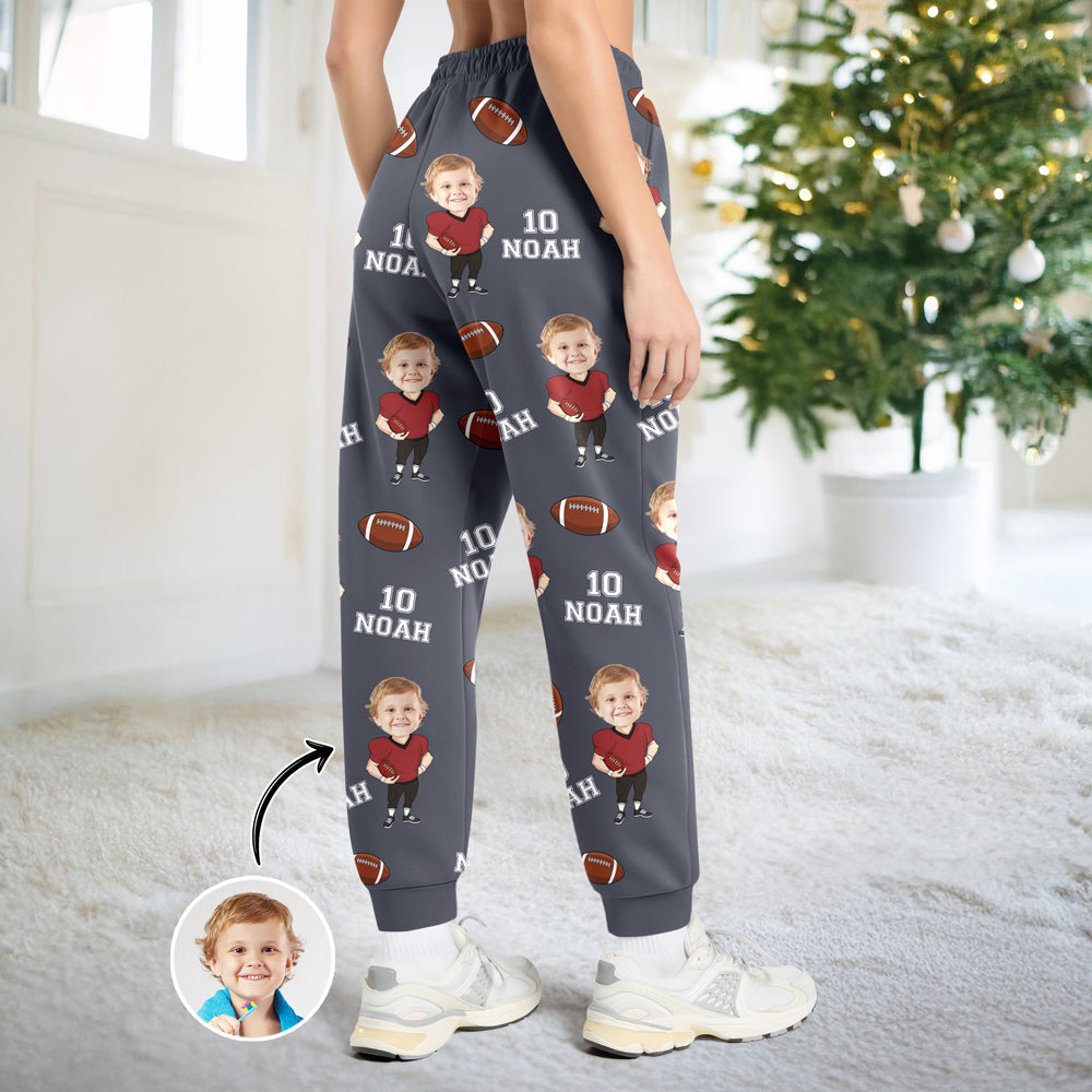 Custom Photo Football Player Sweatpants Christmas Gift For Football Lovers CH07 899474