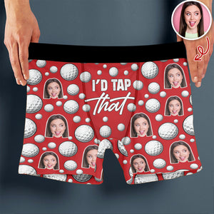 Custom Photo I'd Tap That Humorous Golf Men's Boxer Brief Funny Gift LM32 897647
