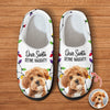 Custom Pet Photo Dear Santa Define Naughty - Personalized Slippers For Dog And Cat Lovers HO82 894948
