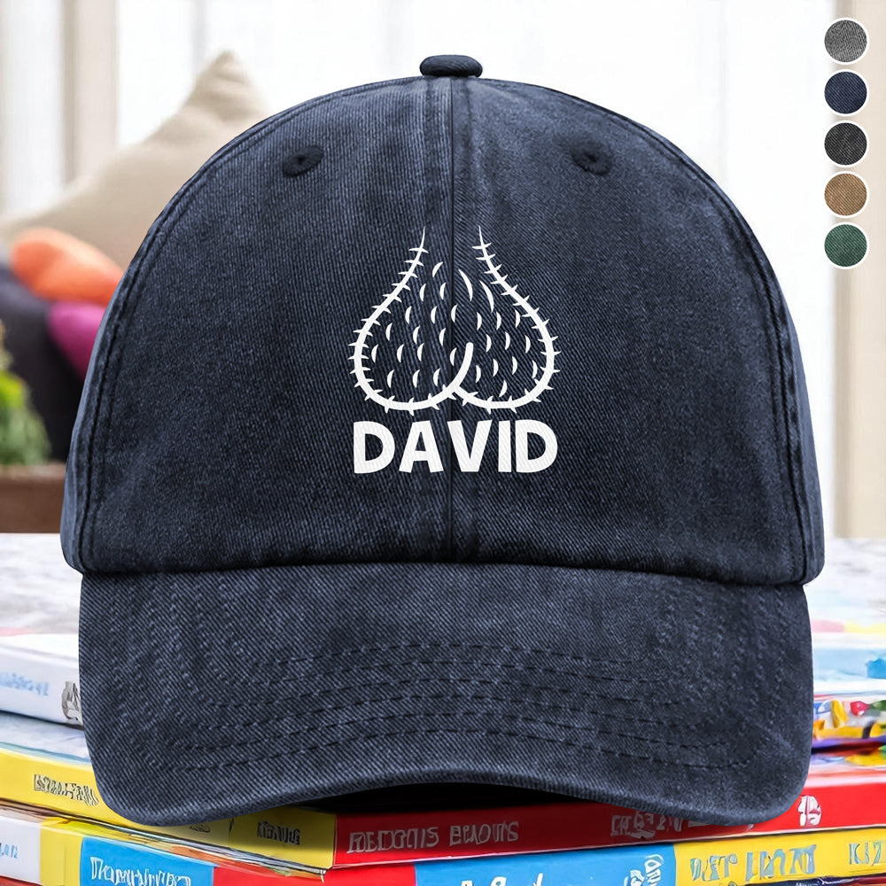 Custom Name Sack Ball Personalized Washed Denim Baseball Cap Funny Gifts for Men CH07 910200