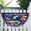 Custom Name Patriotic Eagle We The People Non-Pleated Fan Flag CH07 910562