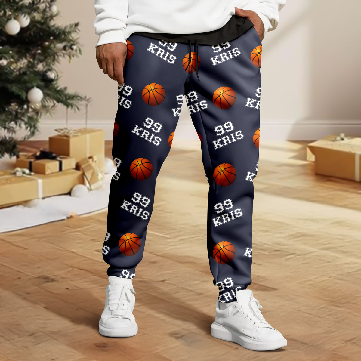 Personalized Custom Name And Number Sweatpants For Basket Ball Lover TH10 896411