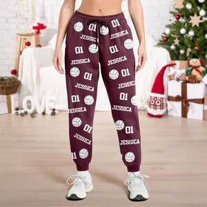 Custom Name, Number Volleyball Personalized Sweatpants HA75 897674