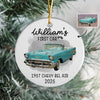 Custom Car Photo My First Car Keepsake Christmas Ceramic Ornament LM32 897381