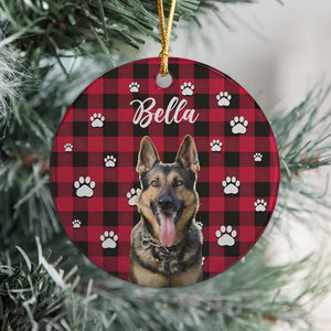 Custom Pet Photo With Icon For Dog And Cat Lovers Ceramic Ornament TH10 894257