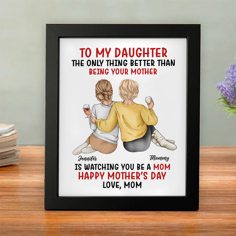 Custom Photo To My Daughter Happy Mother's Day Personalized Picture Frame CH07 895750