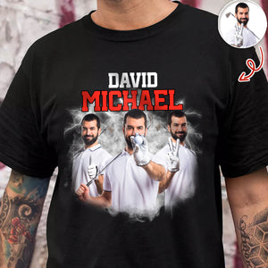 Custom Photo And Name With Retro Style For Golfer TH10 898091