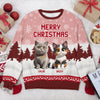 Personalized 3D Cute Cat Meowy Christmas Ugly Sweater For Cat Lovers LM32 895995