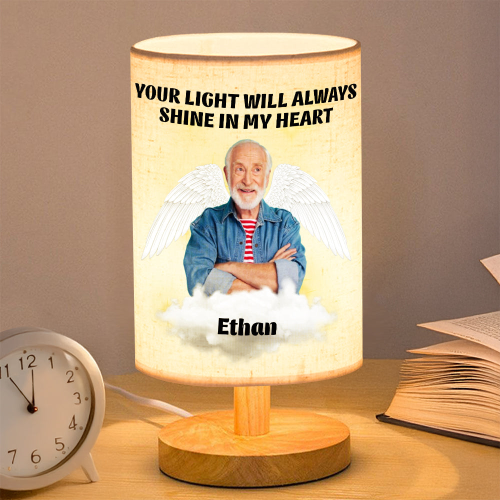 Custom Photo Forever In My Heart Memorial Fabric Lamp TH10 892851