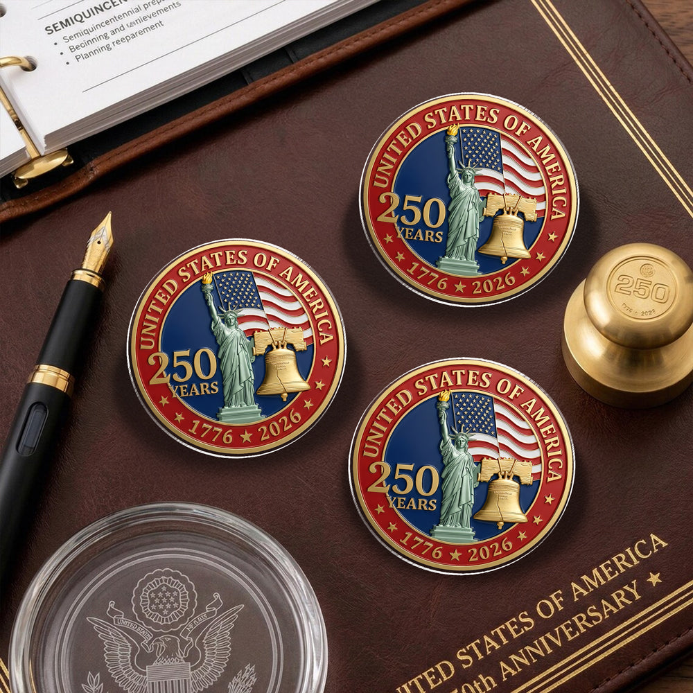 United State Of America 250 Years 1776 - 2026 Acrylic Pin TH10 169317