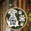 Merry Woof-Mas To The Best Dog Mom Personalized 2-Layered Wooden Ornament CH07 896894