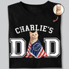 Custom Photo Dog Cat Dad With America 250 Shirt HO82 901266