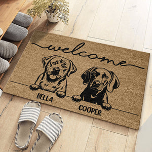 Personalized Dog Welcome Coir Doormat Gift For Dog Lovers TH10 896887
