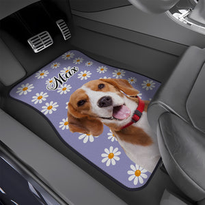 Custom Dog Photo With Icon Car Floor Mat For Dog Lovers TH10 894363