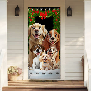 Personalized Dog Clipart Door Cover For Dog Lover TH10 896565