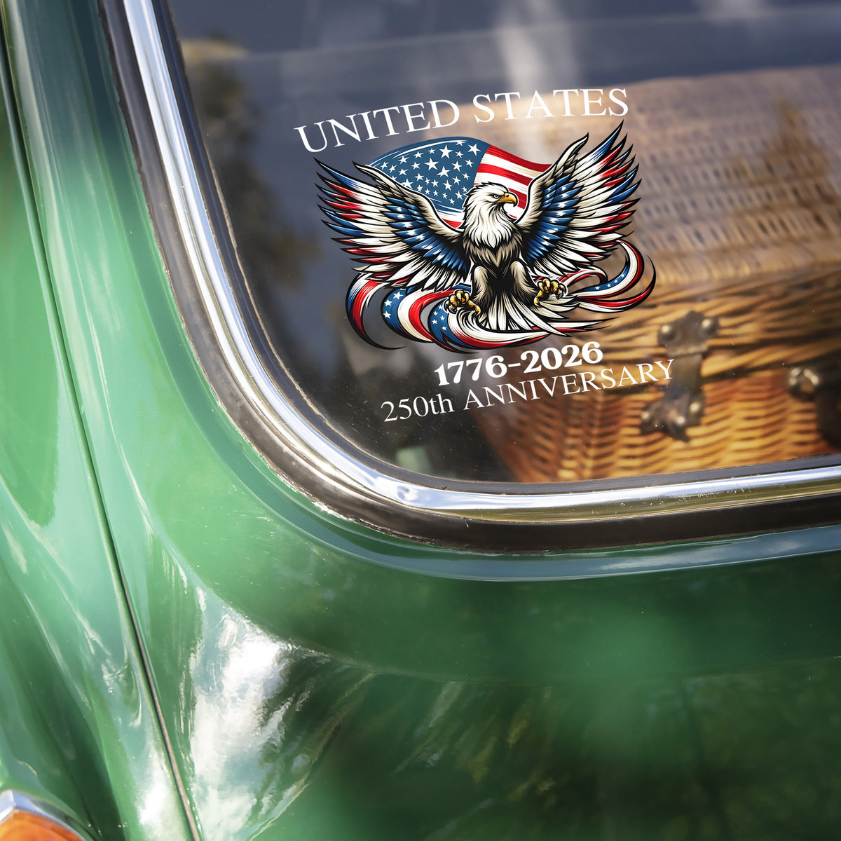United States 1776-2026 250th Anniversary Patriotic Car Window Decal Sticker HA75 898768
