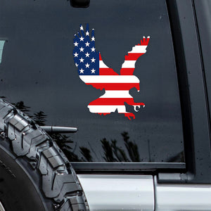 American Eagle USA Flag Car Window Decal Sticker HA75 898496