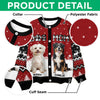 Custom Dog Photo Christmas Pattern Cardigan Christmas Gift HA75 898174