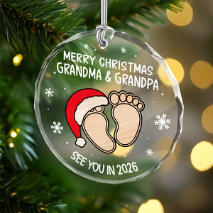 Christmas Baby Shower - Personalized Glass Ornament Gifts For New Moms, New Dads, New Parents CH07 899280