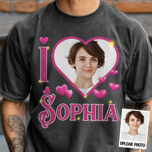 Custom Photo I Heart Comfort Shirt Gift For Couple LM32 897471