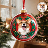 Custom Photo Dog Christmas Acrylic Ornament HA75 897566