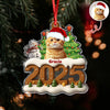 Custom Cat Photo Cozy Xmas Crew Acrylic Ornament Personalized Gift For Christmas HO82 900134