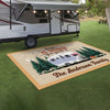The Best Memories Are Made Camping Personalized Camping Patio Rug, Patio Mat CH07 896192