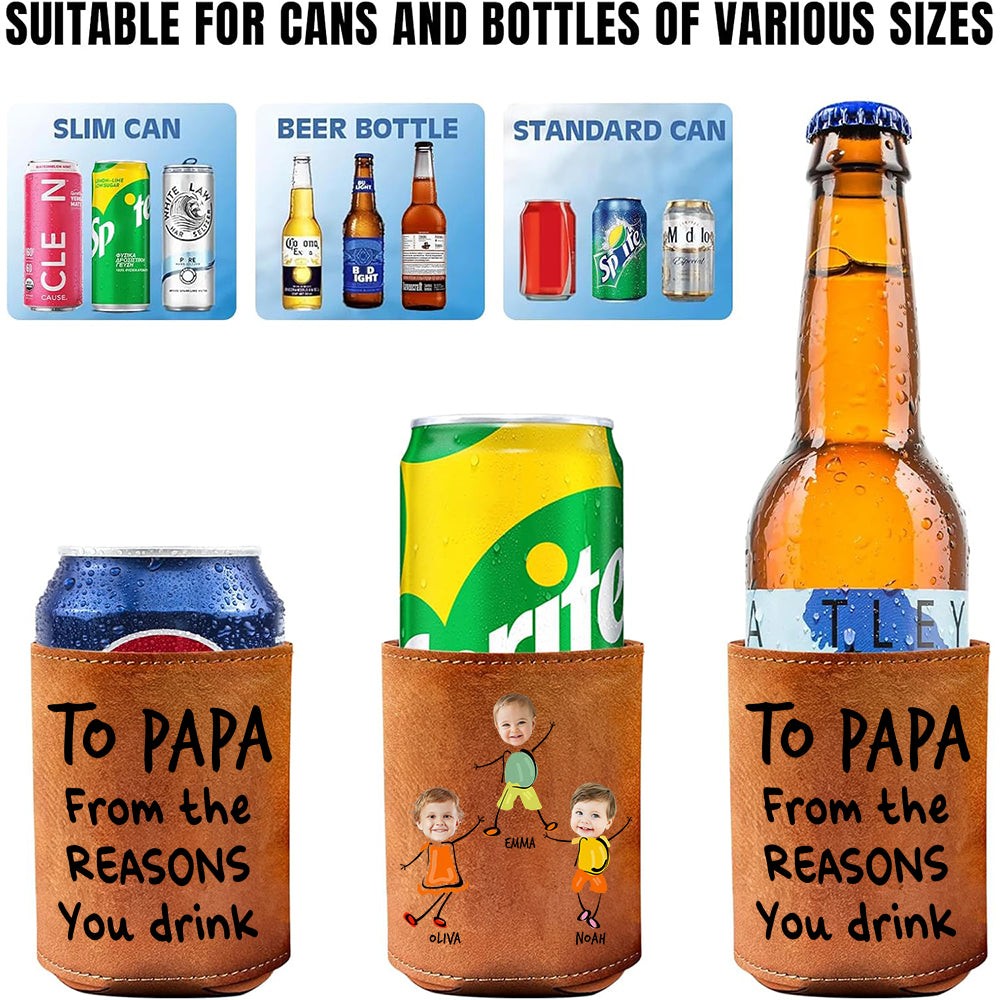 Custom Photo From The Reasons You Leather Can Cooler Holder HO82 894178
