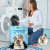 Custom Dog Photo Paws Off My Laundry - Personalized Laundry Basket CH07 896564