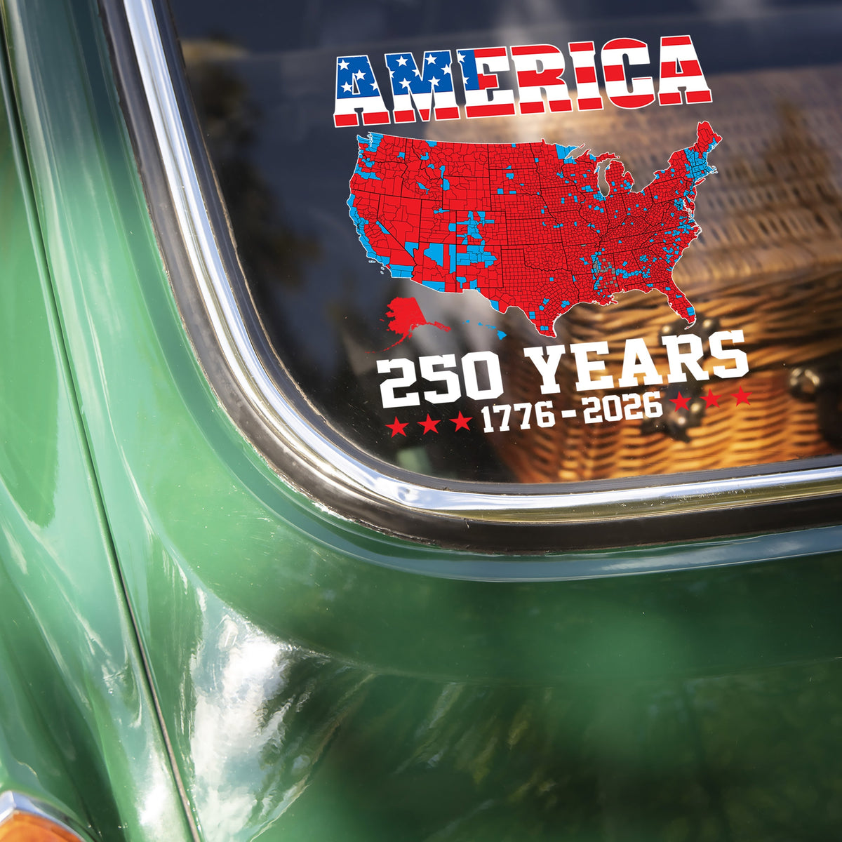 America 1776 - 2026 Car Window Decal Sticker TH10 898517