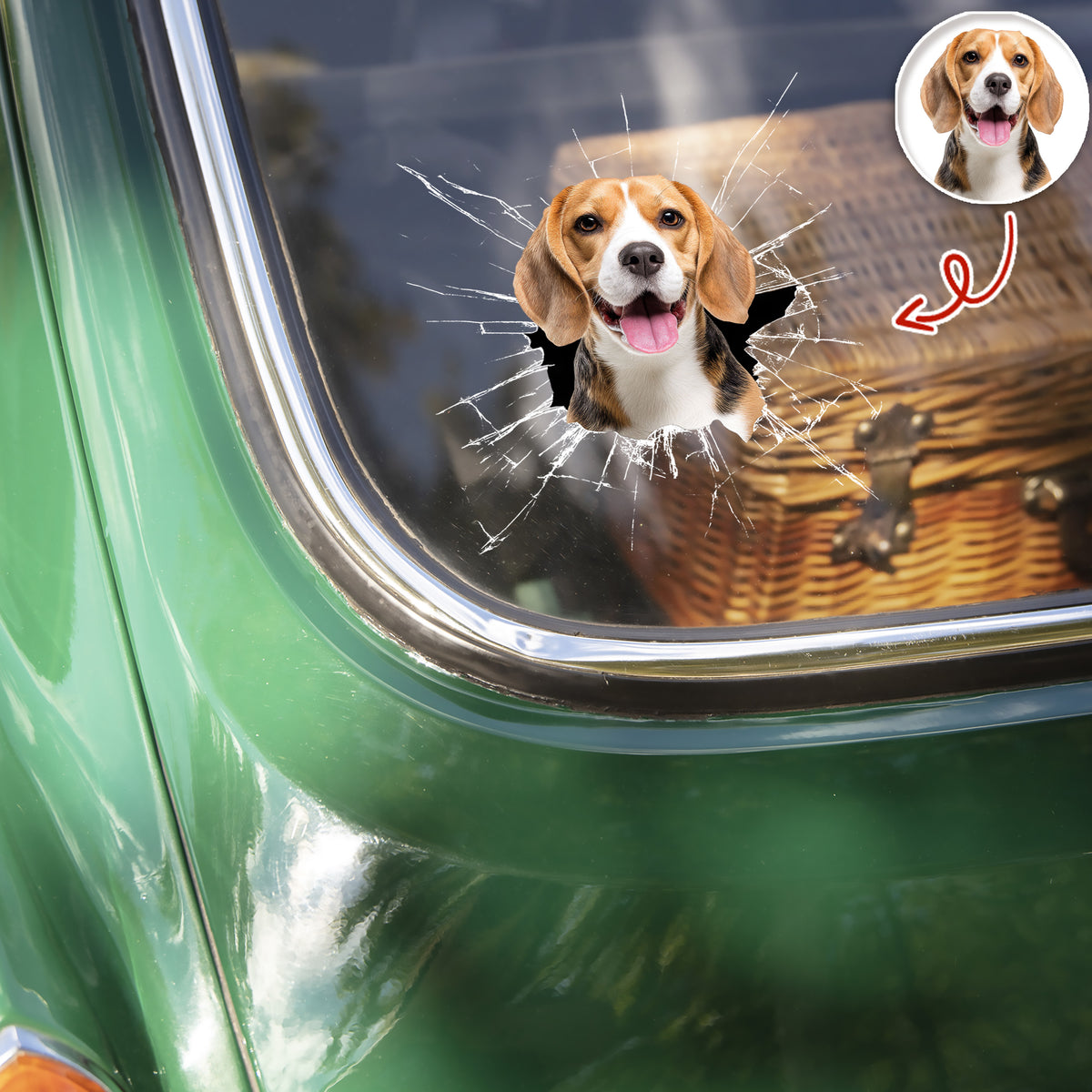 Custom Pet Photo Car Window Decal Sticker Gift For Pet Lovers HA75 898158