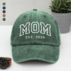 Personalized Dad Mom Washed Denim Baseball Cap TH10 898759