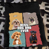 Custom Photo Best Dog Dad Ever Personalized Dark Shirt CH07 895922