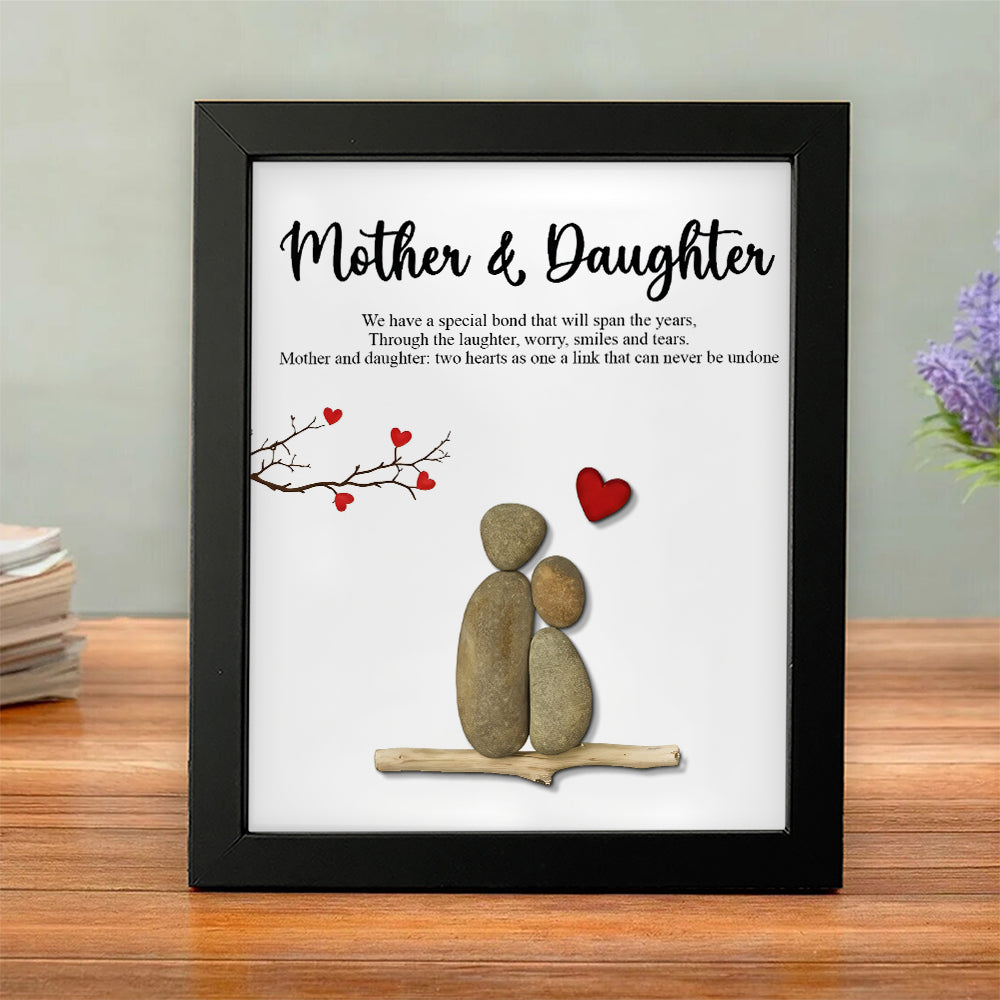 Personalized Mother & Son Pebble Art Picture Frame Heartfelt Gift for Mom TH10 898873